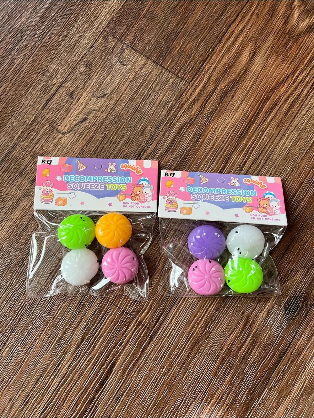 Decompression Squeeze Toys - Assorted Bright Colors (8pcs) SET